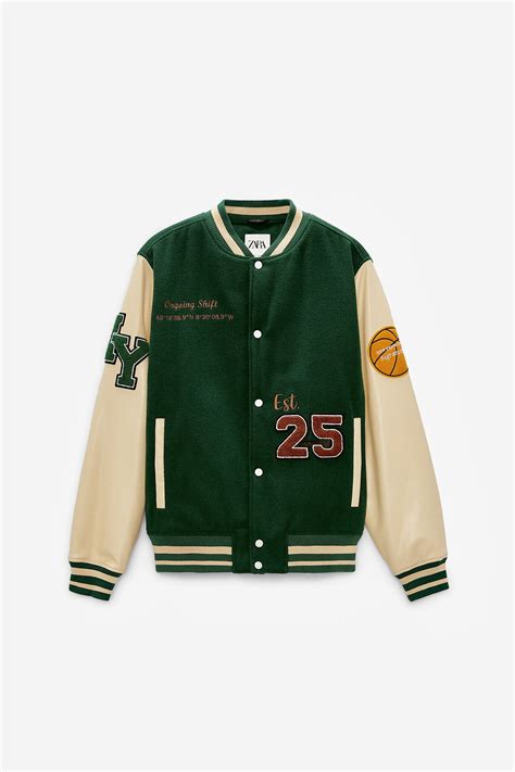 zara varsity jacket|Varsity Men´s Jackets 